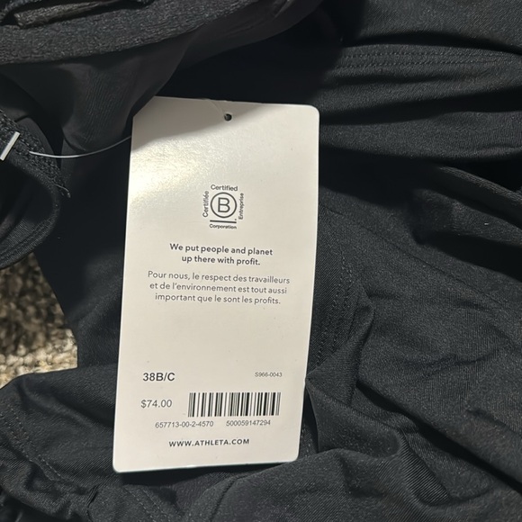 NWT! Athleta Black Seascape Blousy Tankini Swim Top - Multiple Sizes 💙 - Picture 9 of 12